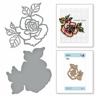 Spellbinders - Good Vibes Only Collection - Etched Dies - Rosy Summer Flowers
