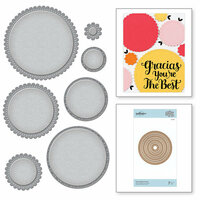 Spellbinders - Nestabilities Collection - Etched Dies - Fancy Edged Circles