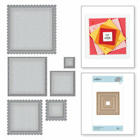 Spellbinders - Nestabilities Collection - Etched Dies - Fancy Edged Squares