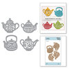 Spellbinders - Cuppa Coffee, Cuppa Tea Collection - Shapeabilities Dies - Tea Pots