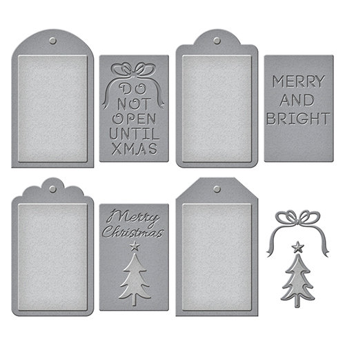 Spellbinders - Holiday Collection - Shapeabilities Die - Christmas Tag Set