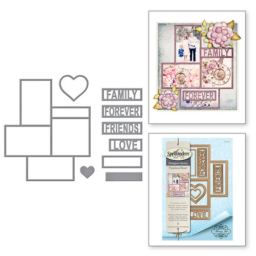 Spellbinders - Timeless Heart Collection - Shapeabilities Dies - Friends and Family Frames