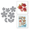 Spellbinders - Timeless Heart Collection - Shapeabilities Dies - Textured Flowers