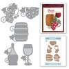 Spellbinders - Wine Country Collection - Etched Dies - Wine Charms