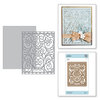 Spellbinders - Romancing the Swirl Collection - Card Creator - Die - A2 Swirl Background