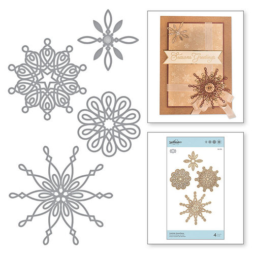 Spellbinders - A Charming Christmas Collection - Shapeabilities Dies - Yuletide Snowflakes