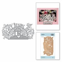 Spellbinders - Great, Big, Wonderful World Collection - Shapeabilities Die - Peace Begins Here