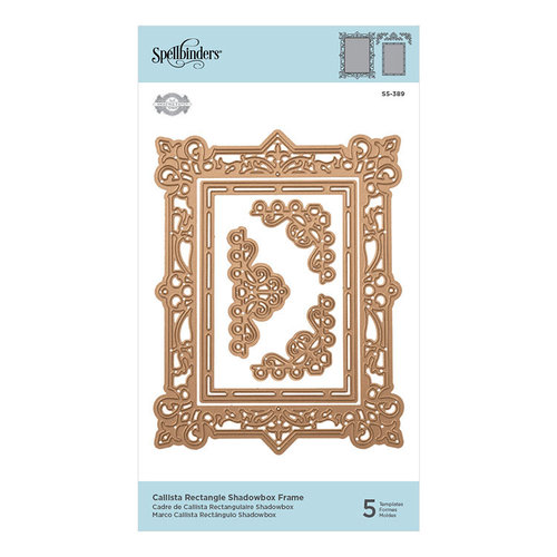 Spellbinders - Shadowbox Collection - Shapeabilities Die - Callista Rectangle Shadowbox Frame