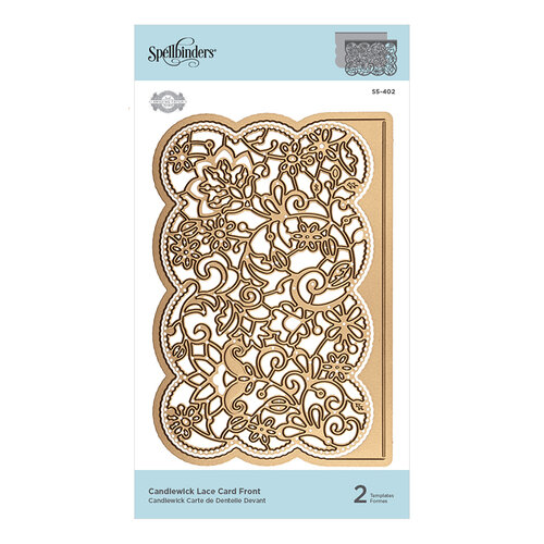 Spellbinders - Candlewick Sampler Collection - Etched Dies - Lace Card Front