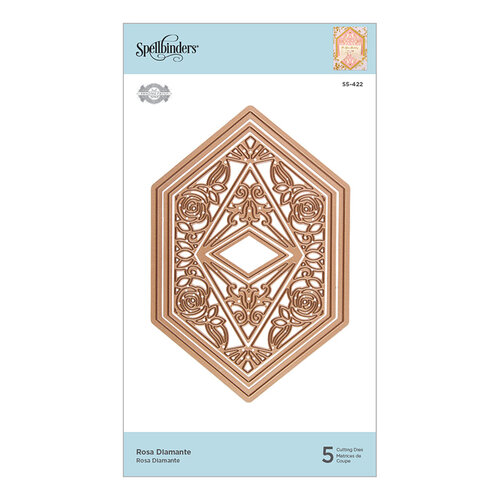 Spellbinders - Flourished Fretwork Collection - Etched Dies - Rosa Diamante