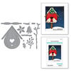 Spellbinders - Birdhouses Through The Seasons Collection - Etched Dies - Build A Winter Birdhouse