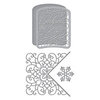 Spellbinders - Holiday Medley Collection - Christmas - Etched Dies - Celebrate Scrollwork Card Builder