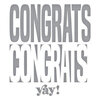 Spellbinders - Be Bold Color Block Collection - Etched Dies - Congrats