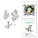 Spellbinders - Winter Garden Collection - Christmas - Etched Dies - Winter Evergreen Foliage and Ladybugs