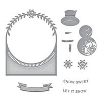 Spellbinders - Christmas Flourish Collection - Etched Dies - Let it Snowman