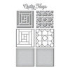 Spellbinders - Home Sweet Quilt Collection - Etched Dies - Log Cabin And Flower Mini Quilts