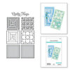 Spellbinders - Home Sweet Quilt Collection - Etched Dies - Log Cabin And Flower Mini Quilts