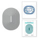 Spellbinders - Stylish Ovals Collection - Etched Dies - Essential Stylish Ovals
