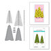 Spellbinders - Classic Christmas Collection - Etched Dies - Bottle Brush Trees Duo