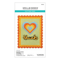 Spellbinders - From The Garden Collection - Etched Dies - Heartfelt Thanks and Scallops