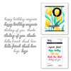 Spellbinders - Simon Hurley - Tulip Garden Collection - Etched Dies - Handwritten Sentiments