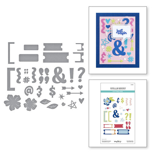 Spellbinders - Just Sayin' Collection - Etched Dies - Punctuation and Icons
