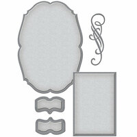 Spellbinders - Wedding Collection - Shapeabilities Die - Classic Elegance Label