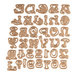 Spellbinders - Art Nuveau Collection - Shapeabilities Die - Nouveau Font