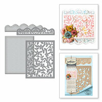 Spellbinders - Celebrate the Day Collection - Card Creator - Die - Framed Floral Card Front