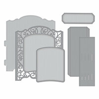 Spellbinders - Elegant 3D Cards Collection - Etched Dies - Grand Cabinet