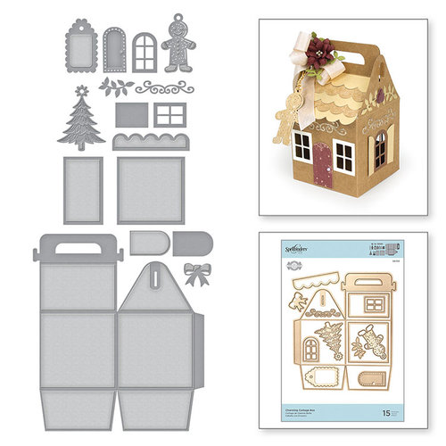 Spellbinders - A Charming Christmas Collection - Shapeabilities Dies - Charming Cottage Box