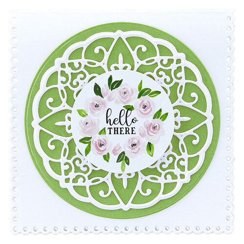 Spellbinders - Sweet Serenade Notecards Collection - Etched Dies - Scalloped Symphony