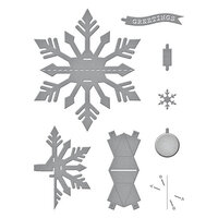 Spellbinders - Bibi's Snowflakes Collection - Etched Dies - Pop-Up Snowflake