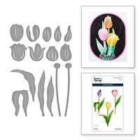 Spellbinders - Simon Hurley - Tulip Garden Collection - Etched Dies - Tulip Trio