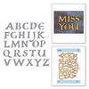 Spellbinders - On the Wings of Love Collection - Etched Dies - Alphabet