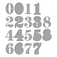 Spellbinders - Stitched Alphabet Collection - Etched Dies - Stitched Numbers