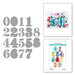 Spellbinders - Stitched Numbers Plus Collection - Etched Dies - Stitched Numbers