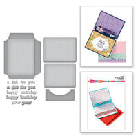 Spellbinders - All The Sentiments Collection - Etched Dies - A2 Gift Card Holder and Envelope