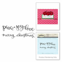 Spellbinders - 3D Shading Cling Stamps - Sentiments I