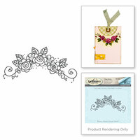 Spellbinders - Happy Grams 2 Collection - Rubber Stamps - Flower Swag 5