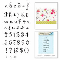 Spellbinders - Joyous Celebrations Collection - Rubber Stamps - Alphabet Lower