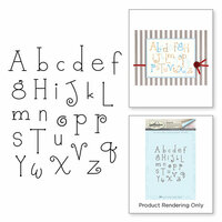 Spellbinders - My Little Red Wagon Collection - Cling Mounted Rubber Stamps - Whimsy Alphabet