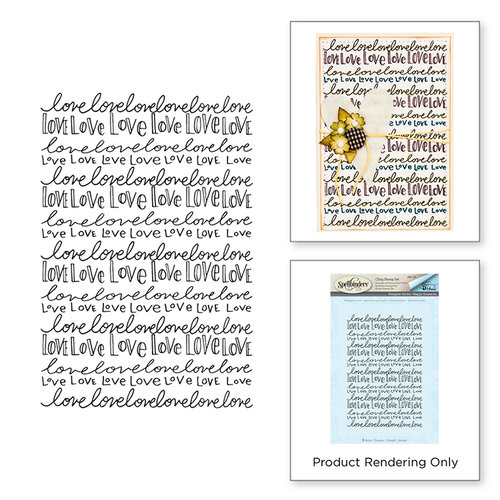 Spellbinders - Happy Grams 4 Collection - Cling Mounted Stamps - Nothing But Love