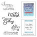 Spellbinders - Zenspired Holidays Collection - Christmas - Cling Rubber Stamps - Christmas Sentiments