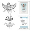 Spellbinders - Zenspired Holidays Collection - Christmas - Cling Rubber Stamps - Joyful Season Angel