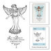 Spellbinders - Zenspired Holidays Collection - Christmas - Cling Rubber Stamps - Joyful Season Angel