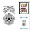 Spellbinders - Just Add Color Collection - Cling Mounted Rubber Stamps - Mandala Bouquet