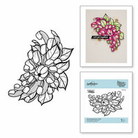 Spellbinders - Just Add Color Collection - Cling Mounted Rubber Stamps - Chrysanthemum Cutie