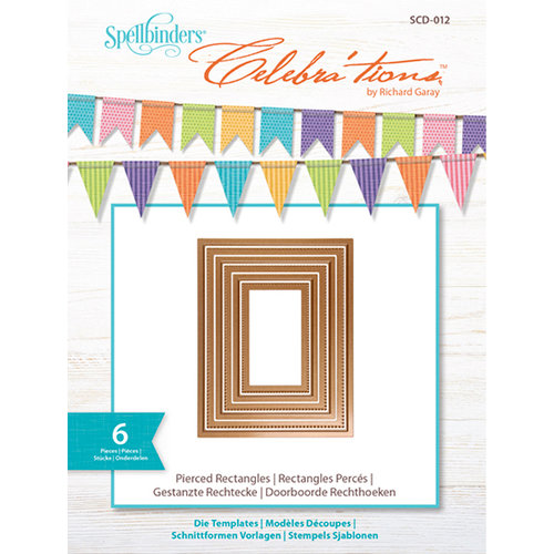 Spellbinders - Celebra'tions Collection - Die - Pierced Rectangles