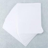 Bazzill Basics - 12 x 12 Cardstock Pack - Canvas Texture - Mono - White -  25 Pack